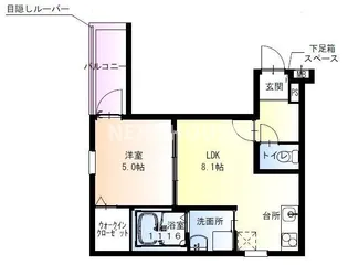 フジパレスあびこWEST【1階】の間取り