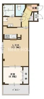 Lacine 燦【204号室】の間取り