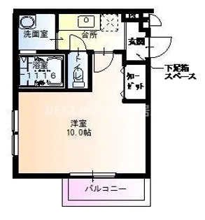 フジパレス百舌鳥本町Ⅱ番館【205号室】の間取り