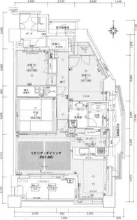 サンリヤン平野西【104号室】の間取り