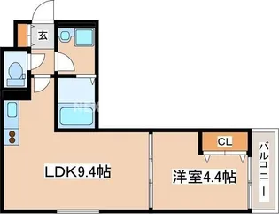 SERIRIA COMFORT:ABIKO【204号室】の間取り