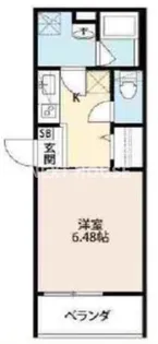 CRASTINE七道【203号室】の間取り