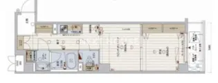 R Residences 難波南Ⅰ【607号室】の間取り