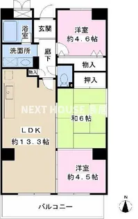 クレール緑橋【8階】の間取り