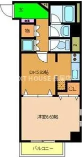 メゾン・ド・成屋大阪【3階】の間取り