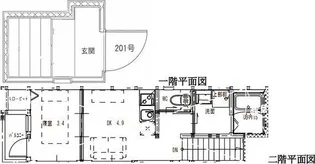 SUN生三番館【201号室】の間取り