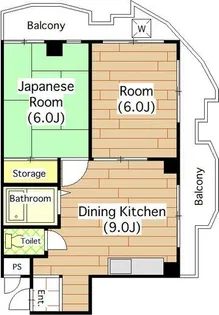 トラスティ加美【208号室】の間取り