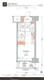エストゥルースプラスサウス大阪【3階】の間取り