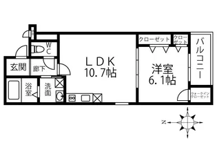 Fujipalace 桜 西今川Ⅱ番館【3階】の間取り