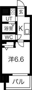 ワールドアイ大阪城EASTⅡ【704号室】の間取り