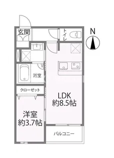【新築】Sierra深江南【102号室】の間取り