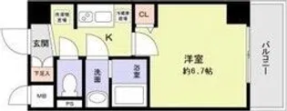 グランエクラ花園町【502号室】の間取り
