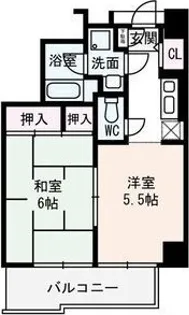 エトワール北梅田【5階】の間取り