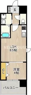 レクシア堺東【804号室】の間取り