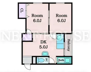 マンション丸保【2階】の間取り