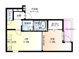 フジパレス長原駅西Ⅰ番館【103号室】の間取り
