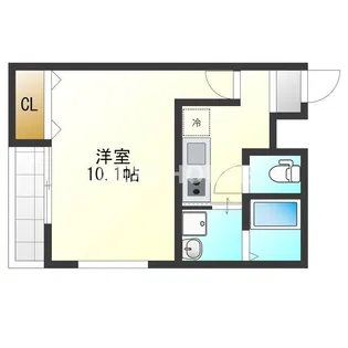 フジパレス長居西Ⅱ番館【105号室】の間取り