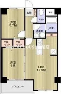 第五ハイムゆり【206号室】の間取り