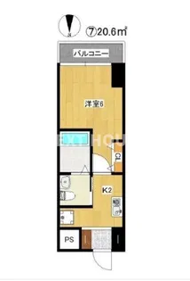 グランパシフィック花園北【907号室】の間取り