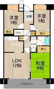 パークハイム南加賀屋【105号室】の間取り