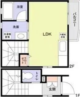 グランメゾン田辺【201号室】の間取り