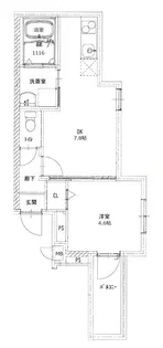 フジパレス堺駅EAST【102号室】の間取り