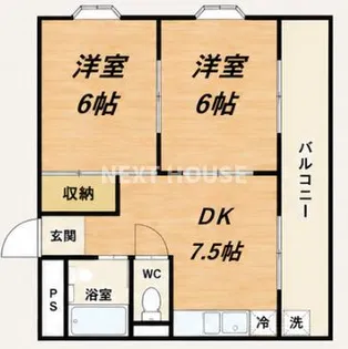 エルドムス陽光三番館【70D号室】の間取り