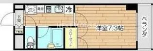 アルファ帝塚山【405号室】の間取り