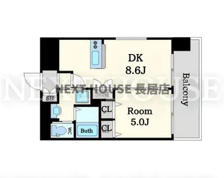 Luxe新大阪1【2階】の間取り
