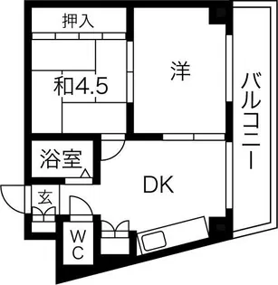 メゾンイングスあびこ【103号室】の間取り