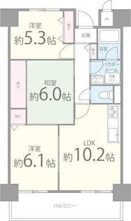 サン・フォレスト【5階】の間取り