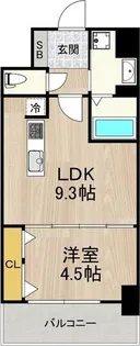 セノアタワー新大阪【3階】の間取り