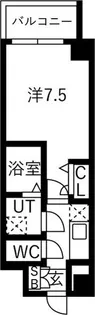 グランデュール大今里西【5階】の間取り