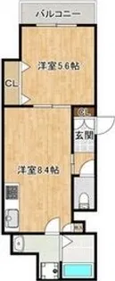 ラモーナ加島Ⅱ【0201号室】の間取り