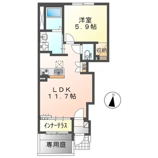 ロコ・ソラーレ【1階】の間取り
