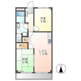静岡県藤枝市高柳1丁目【マンション】の間取り