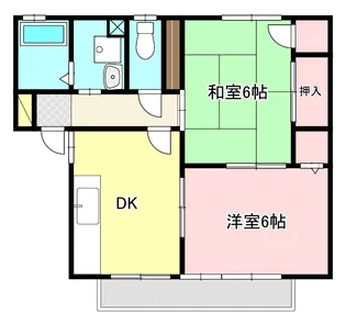 静岡県焼津市下小田【アパート】の間取り