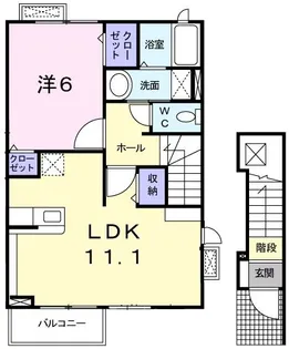 静岡県焼津市石津向町【アパート】の間取り