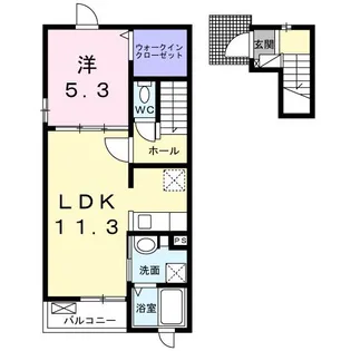 静岡県焼津市塩津【アパート】の間取り