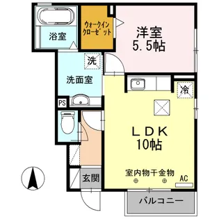 静岡県焼津市塩津【アパート】の間取り