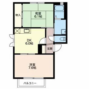 静岡県焼津市五ケ堀之内【アパート】の間取り