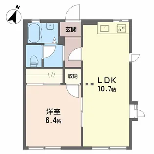 静岡県焼津市田尻北【アパート】の間取り
