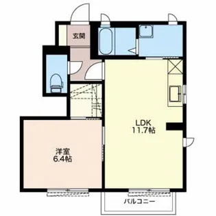 静岡県焼津市中新田【アパート】の間取り