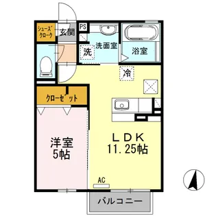 静岡県藤枝市田沼4丁目【アパート】の間取り