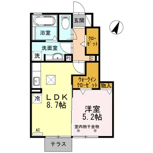 静岡県焼津市東小川7丁目【アパート】の間取り