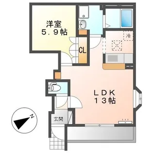 静岡県焼津市八楠2丁目【アパート】の間取り