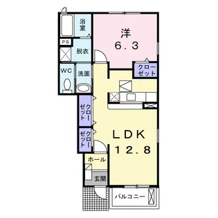 静岡県焼津市浜当目1丁目【アパート】の間取り