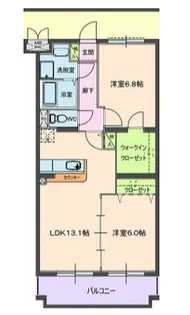 静岡県菊川市下平川【マンション】の間取り