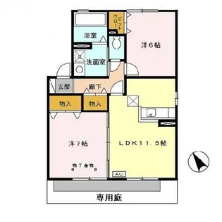 静岡県焼津市大覚寺1丁目【アパート】の間取り