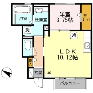 静岡県島田市東町【アパート】の間取り